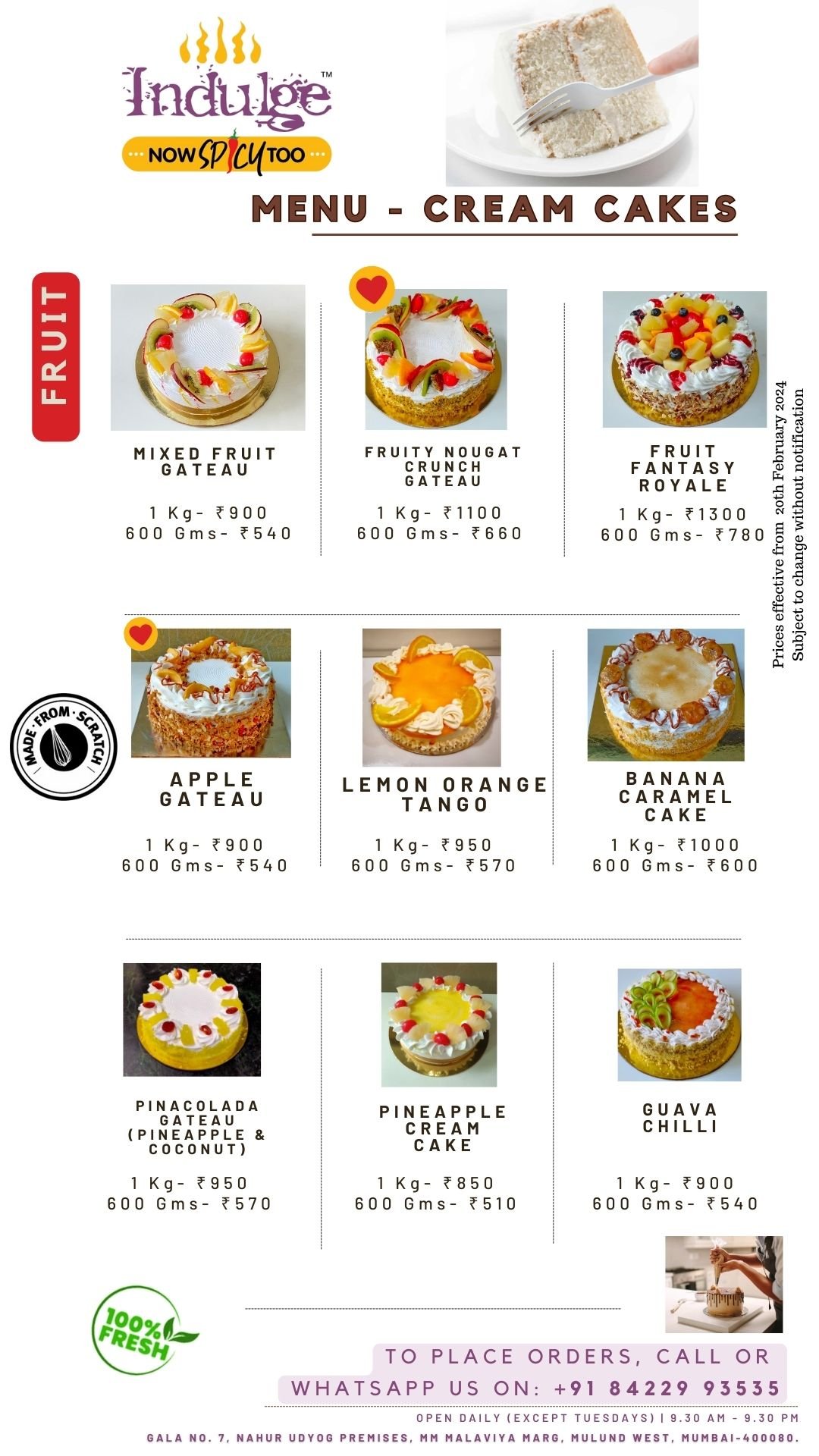 Non Chocolate Cakes 2
