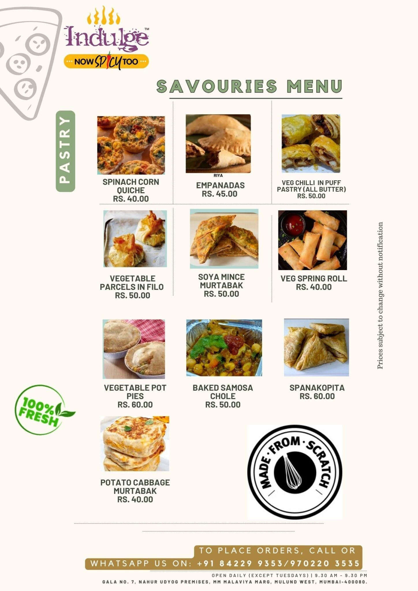 Savouries 3